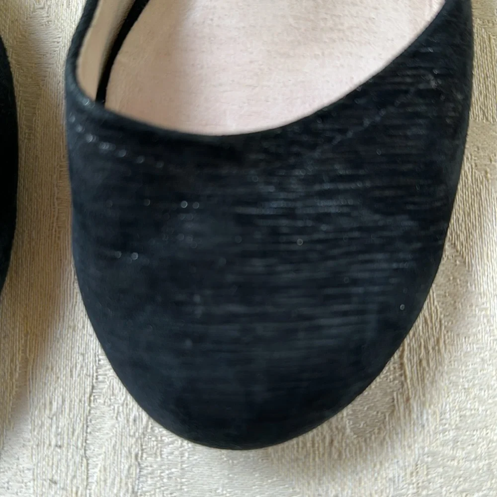 SACHA LONDON SUEDE SHEEN‎ ANKLE STRAP WEDGE SHOE​​​